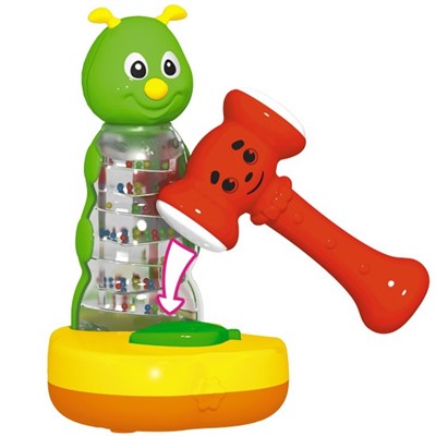 Логическая игрушка Стучалка Гусеничка 01922 /4/ - фото 69883247