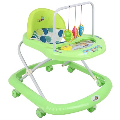 Ходунки Карусельки 7 колес музыкальные игрушки зеленый колеса силикон 801 - фото 69883307