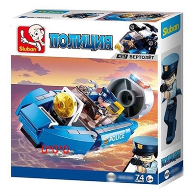 Конструктор Полиция 38-0638A  в коробке - фото 69883390
