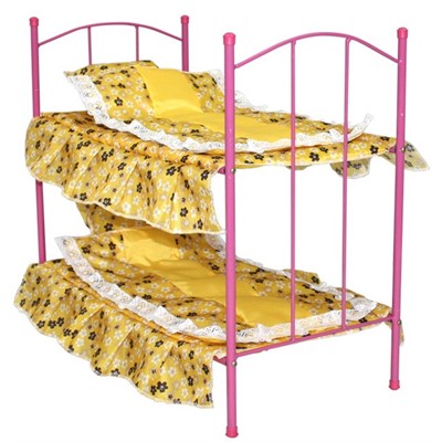 Кроватка для кукол двухярусная №8 металл /Ясюк/ - фото 69883434