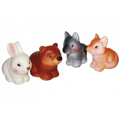 Набор резиновых игрушек Лесные Звери С-1193 Огонек /15/ - фото 69883436