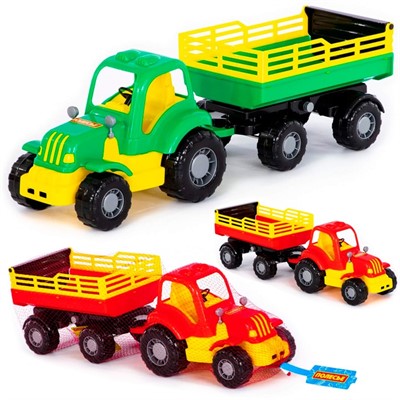 Трактор Силач с прицепом №2 44969 П-Е /4/ - фото 69883603