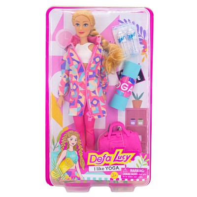 Кукла 8477 Занятие йогой в кор. Defa Lucy - фото 69884124