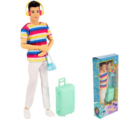 Кукла Кен Miss Kapriz 988-26YSST Мода&Стиль Путешественник в кор. - фото 69884400