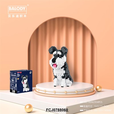 Конструктор 3D FCJ0788060 Собака 934 дет. в коробке - фото 69884465