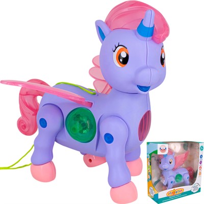 Игрушка на батарейках ZYA-A3320-1 Играпузик Пони в кор. - фото 69885036