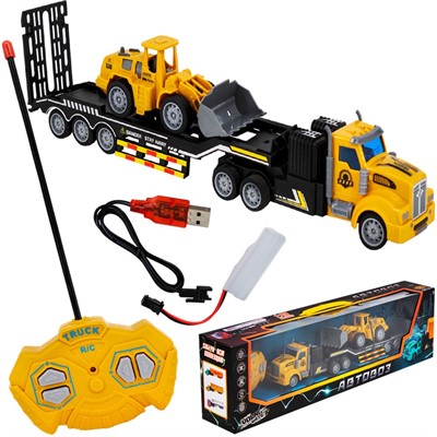 Автовоз на радиоуправлении Young Racer MK200-11 с трактором в кор. - фото 69885067