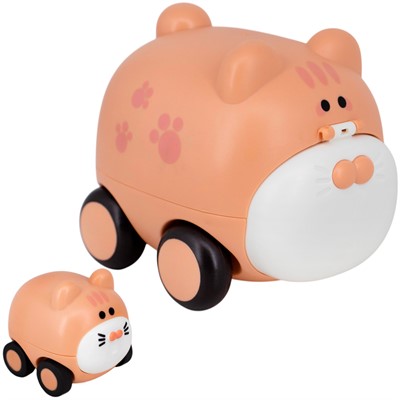 Игрушка инерционная Котик 001-D розовый - фото 69885158