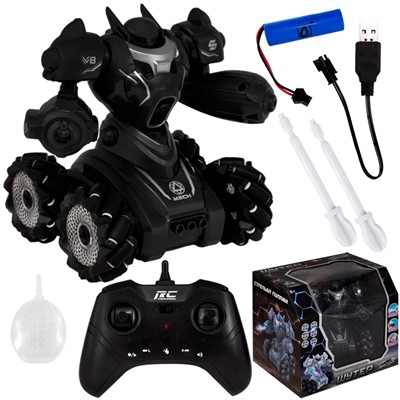 Робот на радиоуправлении Young Racer MK666-861A Шутер черный в кор. - фото 69885280