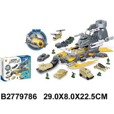 Гараж P945-A Военные в коробке - фото 69885296