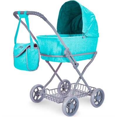 Коляска для куклы 8019-2216 Микси Багги Бум Mixy Buggy Boom бирюзовый классическая. - фото 69885351