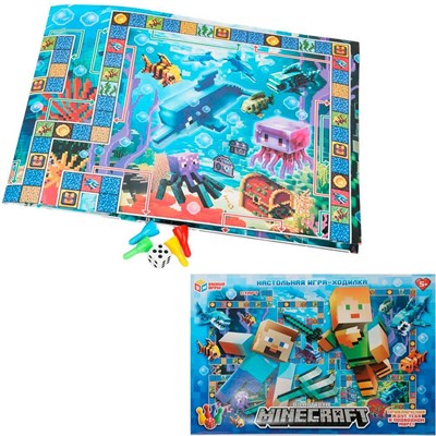 Настольная игра По мотивам Minecraft. Ходилка 4660254478817 - фото 69885720