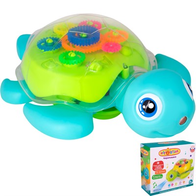 Игрушка на батарейках ZYA-A3310 Играпузик Черепашка в кор. - фото 69885911