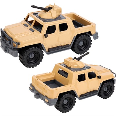 Автомобиль Джип Альфа Военный без тента, песочный И-8922 - фото 69885961