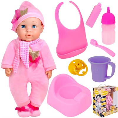 Пупс 324003 Валюша 35 см с аксесс. в кор. - фото 69886093