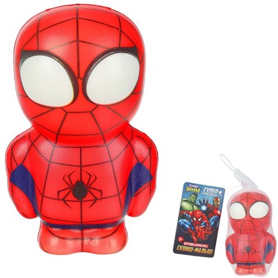 Игрушка антистресс Сквиш малыш Супер герои красный Супер Жим JN-SN01-SM-RU - фото 69886194