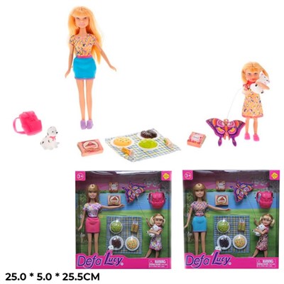 Кукла 8282 На пикнике с аксесс. Defa Lucy - фото 69886849