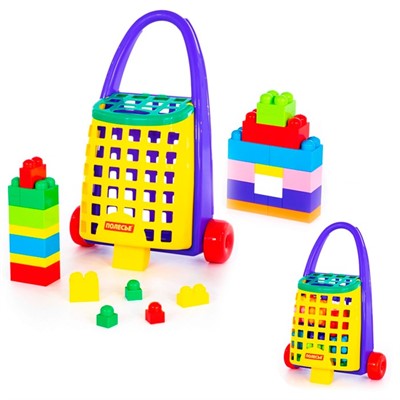 Конструктор Великан 36 дет. Тележка 44365 П-Е/2/ - фото 69887142