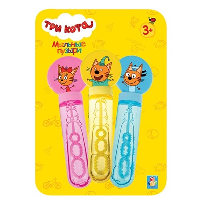 Мыльные пузыри Т19931 ТРИ КОТА колба с кругляшом  единорог 38 мл 1toy Т19931 - фото 69887328