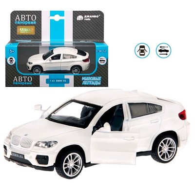 Модель 1:43 BMW X6, белый 1200133JB Автопанорама - фото 69887417