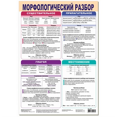 Плакат Морфологический разбор 4206 - фото 69887804