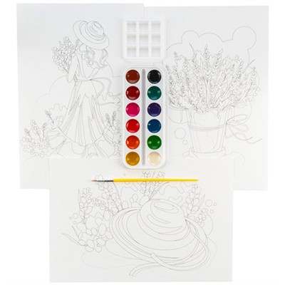 Набор для творчества Скетчинг акварелью "Прованс" Рн-032 Lori - фото 69887830