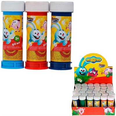 Мыльные пузыри 01025-60ЭД Смешарики 60 мл - фото 69887899