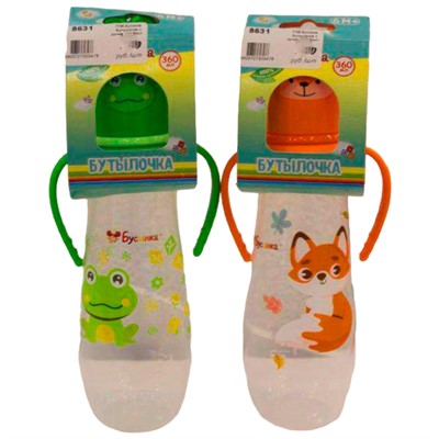 Бутылочка с ручками 360 мл 7706 - фото 69887945