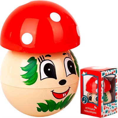 Неваляшка 6С-0019 Грибок 130мм - фото 69888647