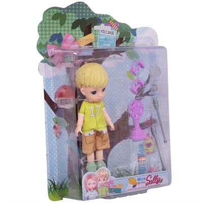 Кукла малышка 91087-9 Sally Алекс спортсмен на блист. - фото 69888735