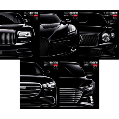 Тетрадь 96 л. клетка Black Edition 96Т5лВ1 Hatber - фото 69889556