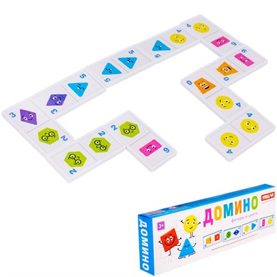 Домино большое «Фигуры и цвета» - фото 69890253