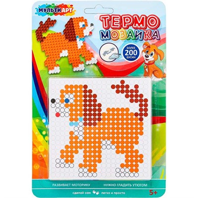 Набор ДТ Термомозаика Собака МУЛЬТИ АРТ IB400-DOG - фото 69890346