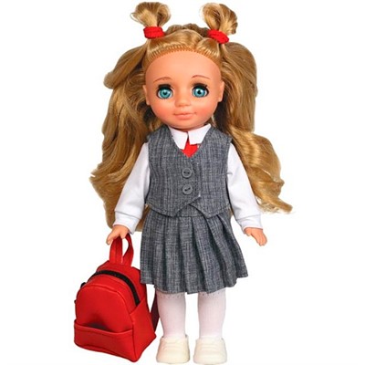 Кукла Ася первоклассница в сером В4450 - фото 69890396