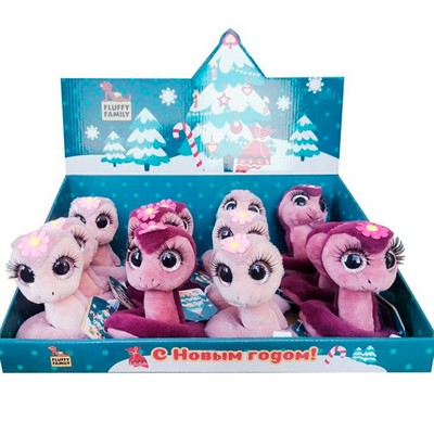 Змейка с ресничками 13см 682304 СТОК - фото 69890574