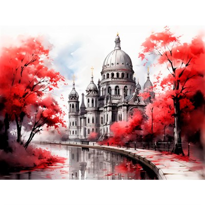 Набор для творчества Алмазная мозаика 30х40см Красная осень НД-6317 - фото 69890626