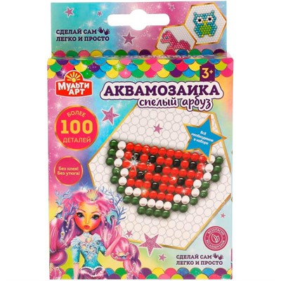 Набор ДТ Аквамозаика Арбуз МУЛЬТИ АРТ 100-AQUAMOS-7 - фото 69890921