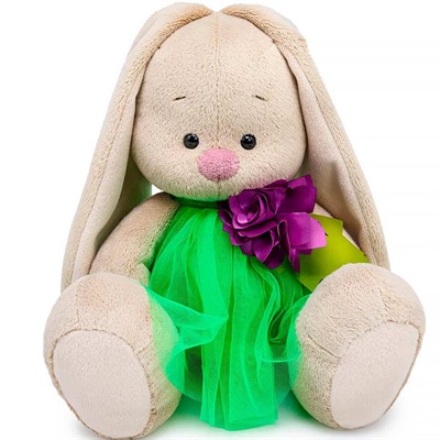 Зайка Ми в платье с пурпурным цветком (малый) SidS-668 - фото 69890975