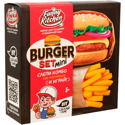 Лизун Slime Лаборатория Funny Kitchen Burger set mini SS500-40244 - фото 69891175