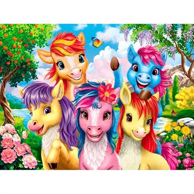 Пазл 260 Селфи ярких пони УК260-1996 - фото 69891651