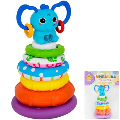 Игрушка разв. Levatoys MK218 Пирамидка в пак. - фото 69891687