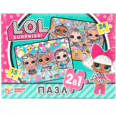 Пазл 2 в 1: 15 и 24  L.O.L. 4660254461147 - фото 69891694
