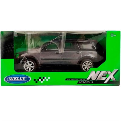 Модель 1:24 Volvo XC90, серый 22460W - фото 69892092