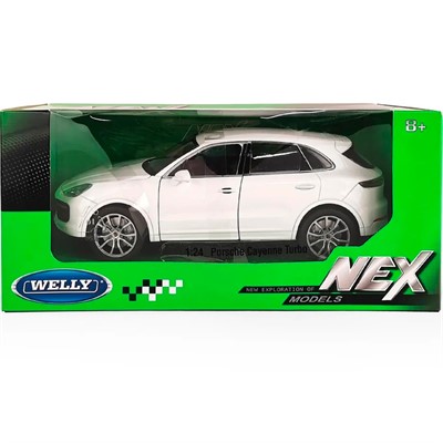 Модель 1:24 Porsche Cayenne Turbo, белый 24092W - фото 69892099