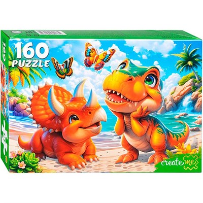 Пазл 160 Динозавры на пляже УК160-5535 - фото 69892733