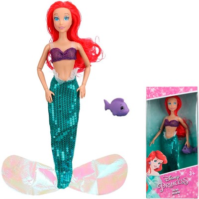 Кукла Карапуз 97692-DD-PT-BB Ариэль 29 см руки и ноги сгибаются, питомец - фото 69893000
