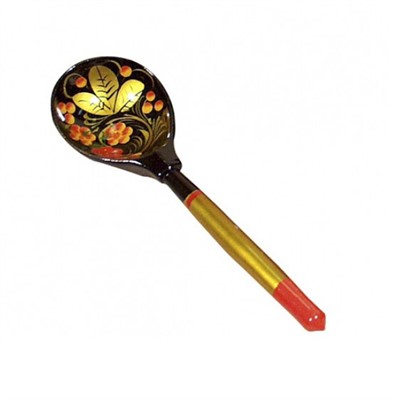 Деревянная ложка большая расписная Р-45/793 - фото 69894271