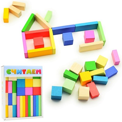 Деревянный логический игровой набор Учимся играя Считаем 30 дет. 1-85 - фото 69894388