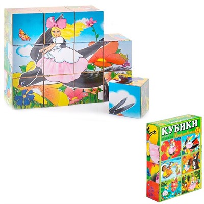 Кубики в картинках 12шт Дюймовочка 00808 /16/ - фото 69894500