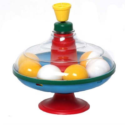 Юла 16см большая с шариками 01320 /24/ - фото 69894511